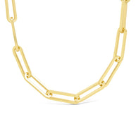 Sterling Silver Paperclip Chain Necklace
