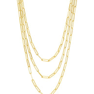 Sterling Silver Paperclip Chain Necklace