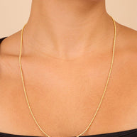 Sterling Silver Basia Dainty Beaded Chain Necklace