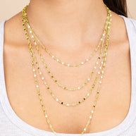 Sterling Silver Estela Confetti Chain Necklace