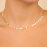 Sterling Silver Estela Confetti Chain Necklace