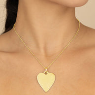 Rita Polished Heart Statement Necklace