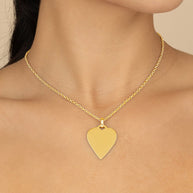 Rita Polished Heart Statement Necklace
