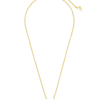 CZ Bezel Rose Petal Pendant Necklace