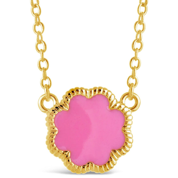 Rose Petal Pendant Necklace