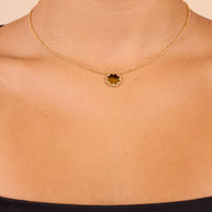 Rose Petal Pendant Necklace