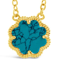 Rose Petal Pendant Necklace