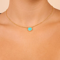 Rose Petal Pendant Necklace