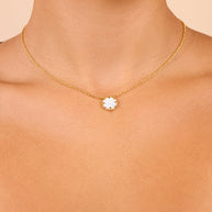 Rose Petal Pendant Necklace