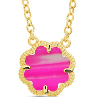 Rose Petal Pendant Necklace