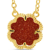 Rose Petal Pendant Necklace