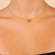 Rose Petal Pendant Necklace