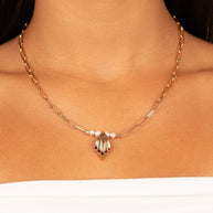 Chérie Pearl Shell Pendant Necklace