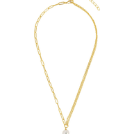 River Pearl Drop Chain Necklace
