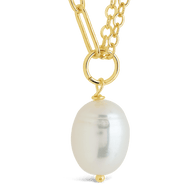 River Pearl Drop Chain Necklace