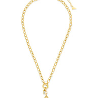 Tilda CZ & Clover Charm Necklace