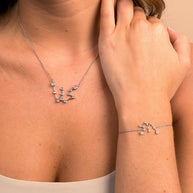 'When Stars Align' Constellation Necklace and Bracelet Set