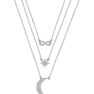 CZ Celestial Infinity Necklace