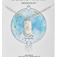 CZ Constellation Dog Tag Pendant Necklace