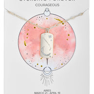 CZ Constellation Dog Tag Pendant Necklace