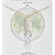 CZ Constellation Dog Tag Pendant Necklace