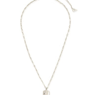 CZ Constellation Dog Tag Pendant Necklace