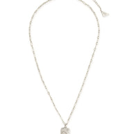 CZ Constellation Dog Tag Pendant Necklace