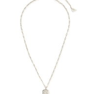 CZ Constellation Dog Tag Pendant Necklace