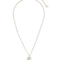 CZ Constellation Dog Tag Pendant Necklace