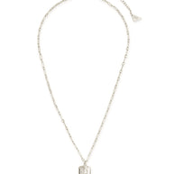 CZ Constellation Dog Tag Pendant Necklace