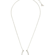 CZ Horseshoe Pendant Necklace