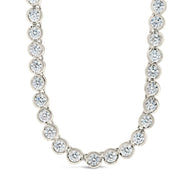 Helene Bezel CZ Tennis Necklace