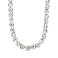 Helene Bezel CZ Tennis Necklace