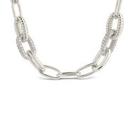 Samar CZ-Encrusted Chain Link Necklace
