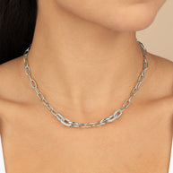 Samar CZ-Encrusted Chain Link Necklace
