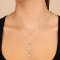 Julie CZ & Layered Chain Necklace