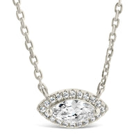 Jamie CZ Evil Eye Pendant Necklace