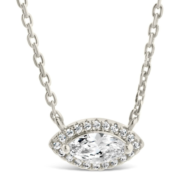 Jamie CZ Evil Eye Pendant Necklace