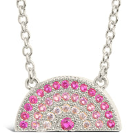 Rainbow CZ Pendant Necklace