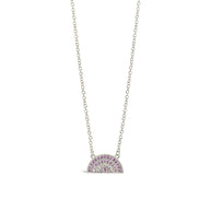 Rainbow CZ Pendant Necklace