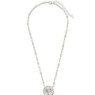 Bold CZ Zodiac Link Pendant Necklace