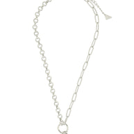 Kelsea CZ Boot & Moon Pendant Charm Necklace