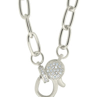 Tay Moonstone Charm & Chain Necklace