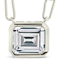 Camille Bezel CZ Statement Necklace