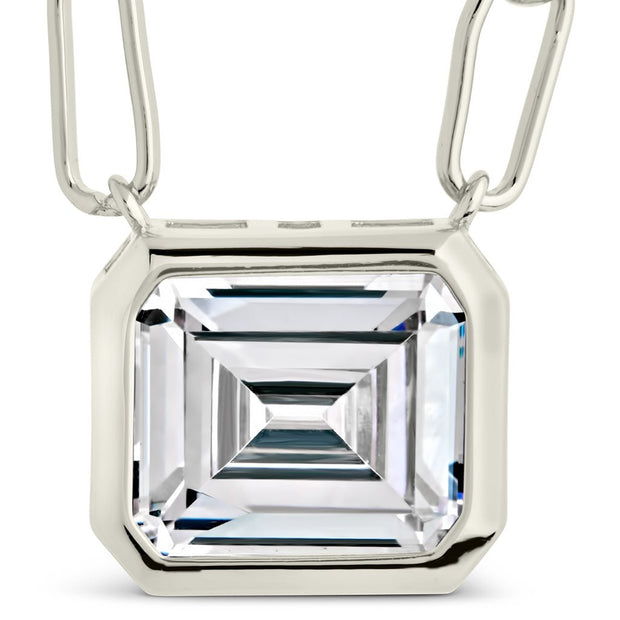 Camille Bezel CZ Statement Necklace