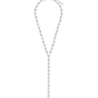 Tasha CZ Stationed Heart Lariat Necklace