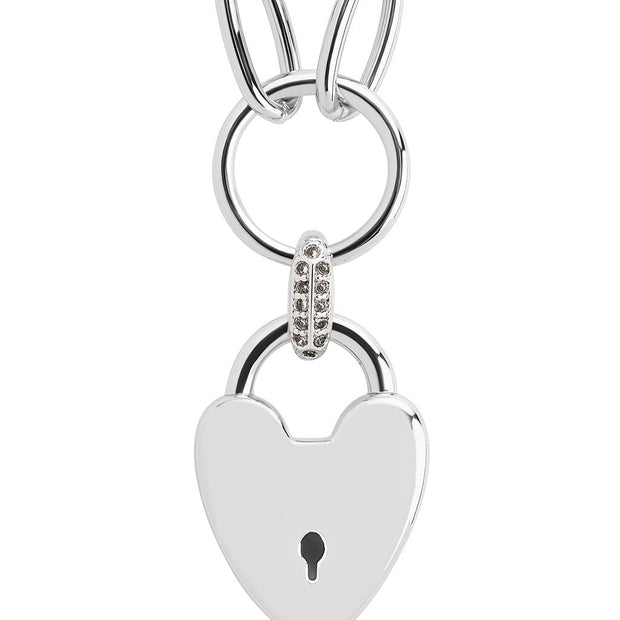 Mirren Heart Padlock Necklace