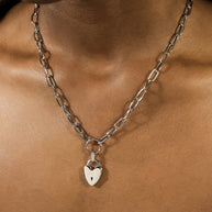 Mirren Heart Padlock Necklace