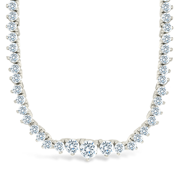 Tatum Adjustable CZ Tennis Necklace