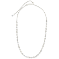 Camden Adjustable CZ Staggered Tennis Necklace